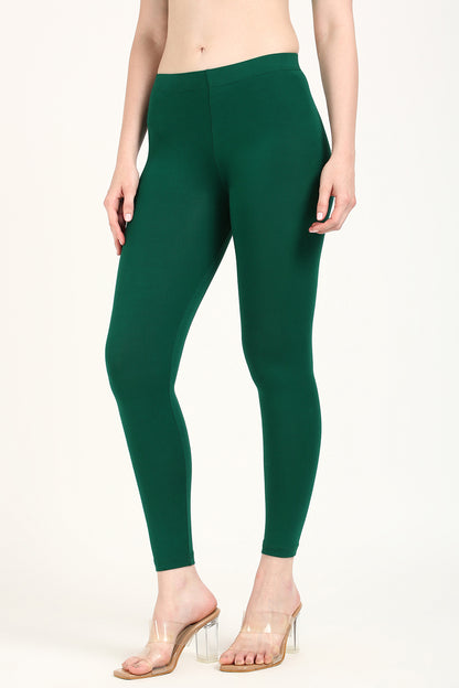 Bottle green ankle