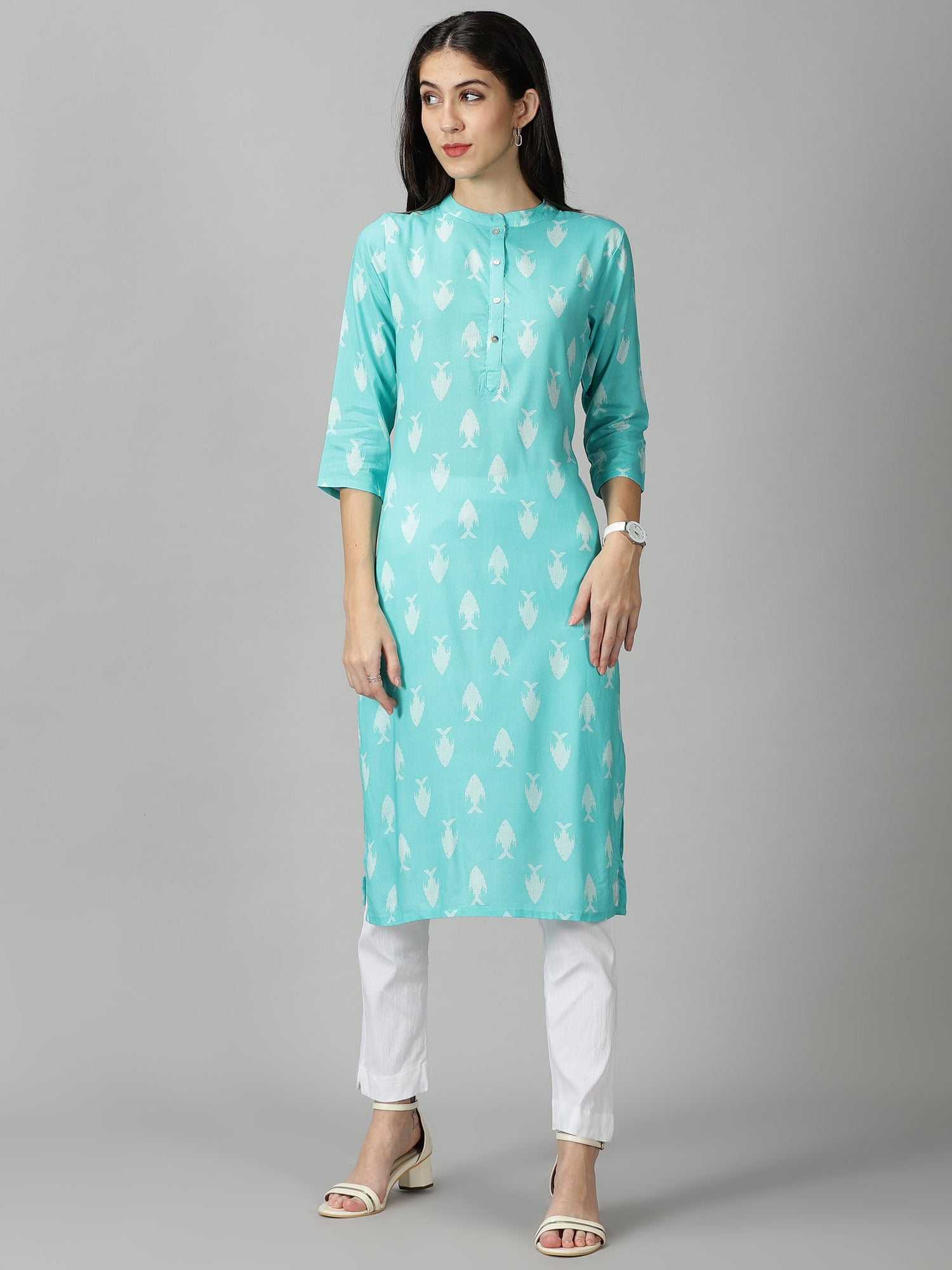 Checked Fishes Kurti