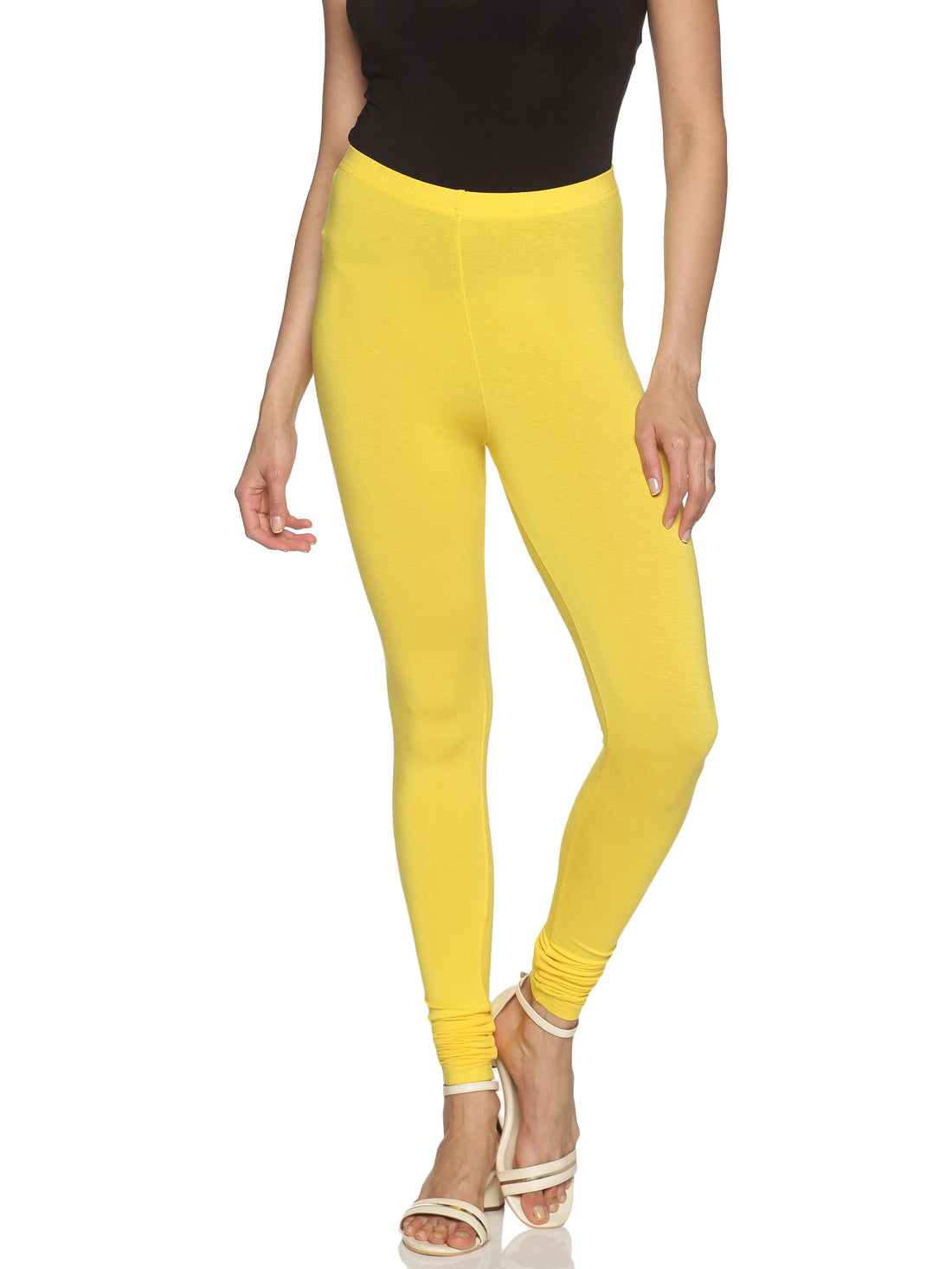 Lemon yellow churidar