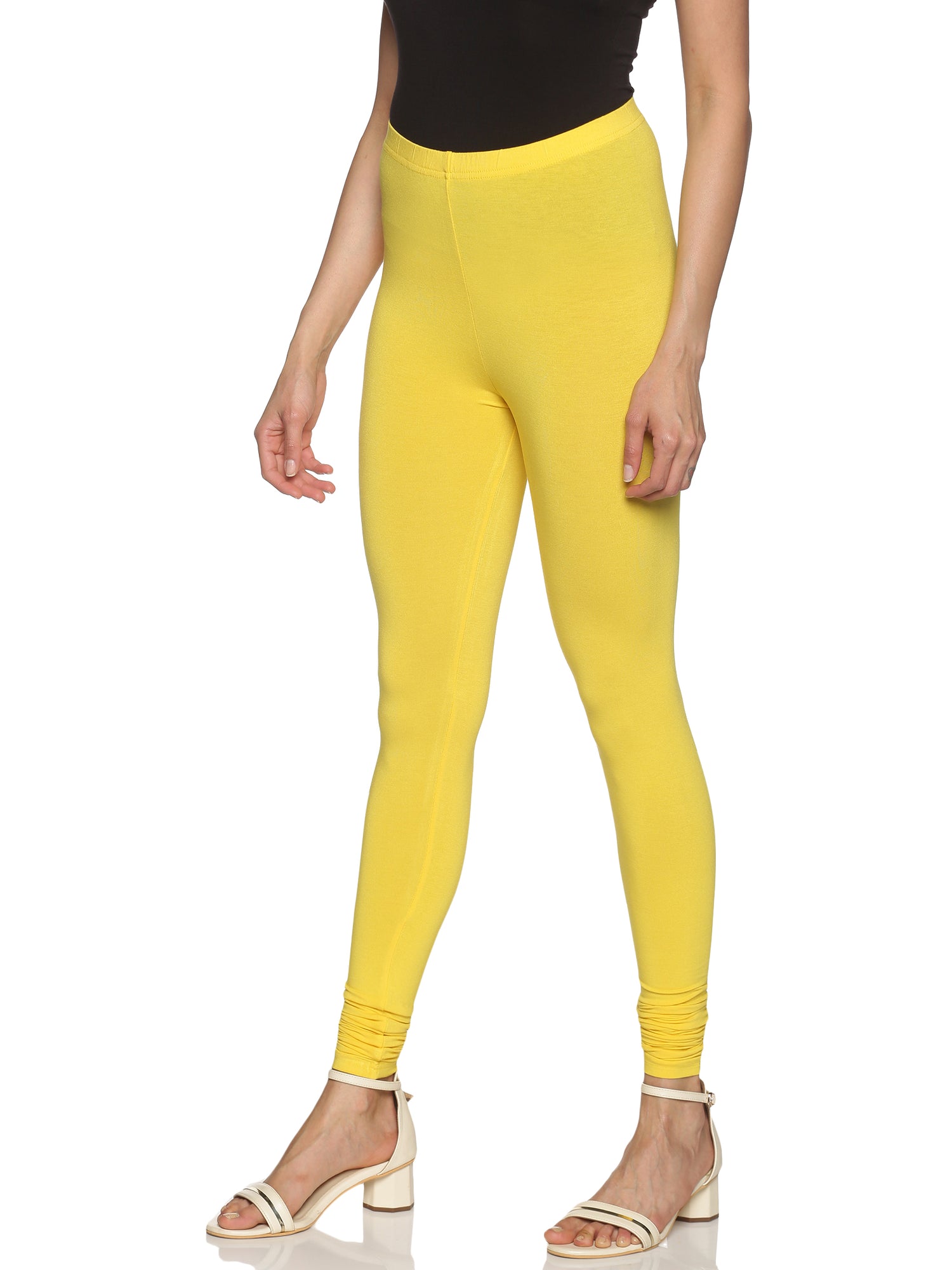 Lemon yellow churidar