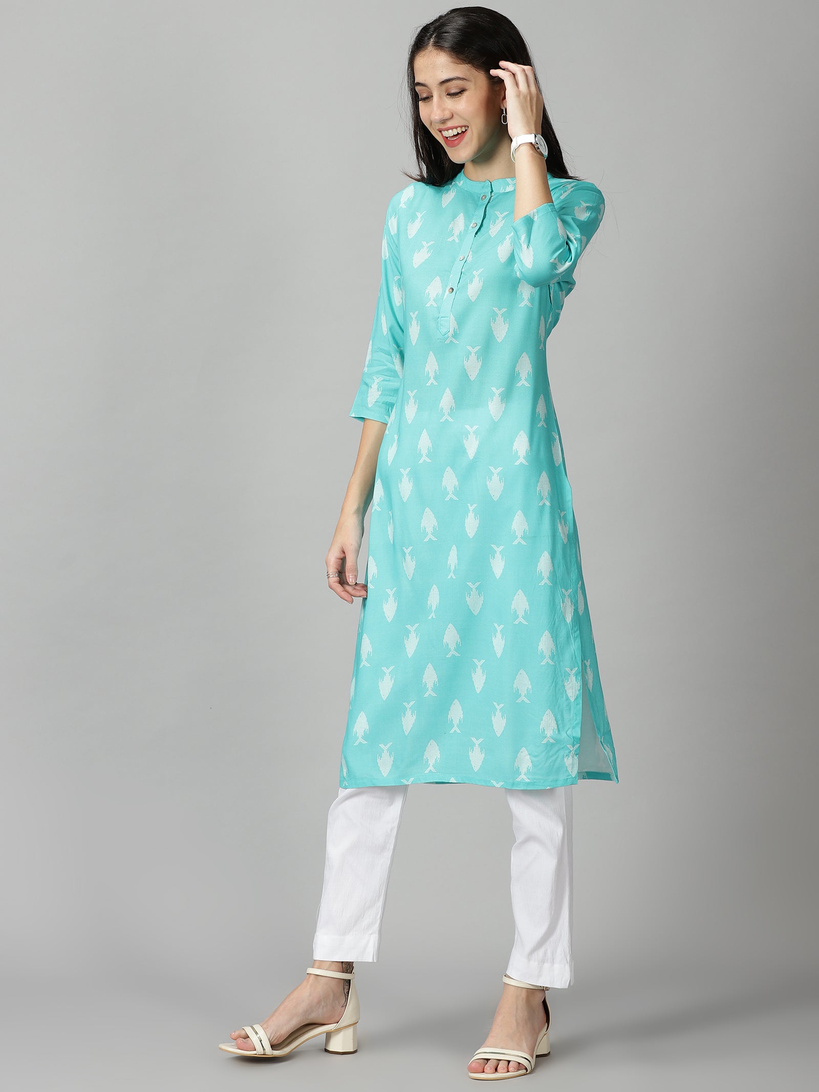 Checked Fishes Kurti