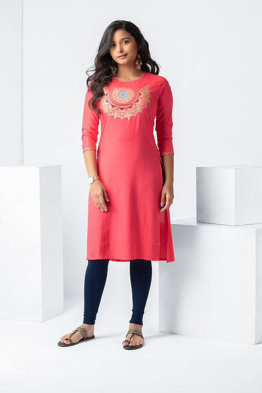 GOLD JEWEL PRINT KURTA