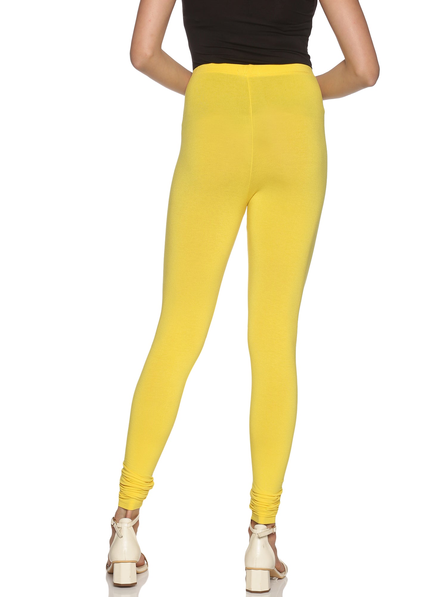 Lemon yellow churidar