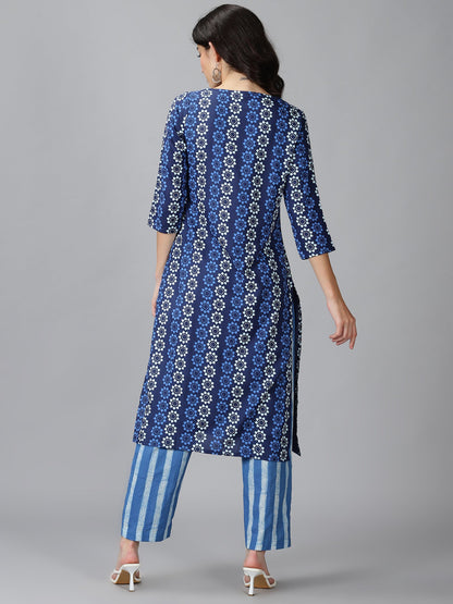 Monochrome Flower Kurti