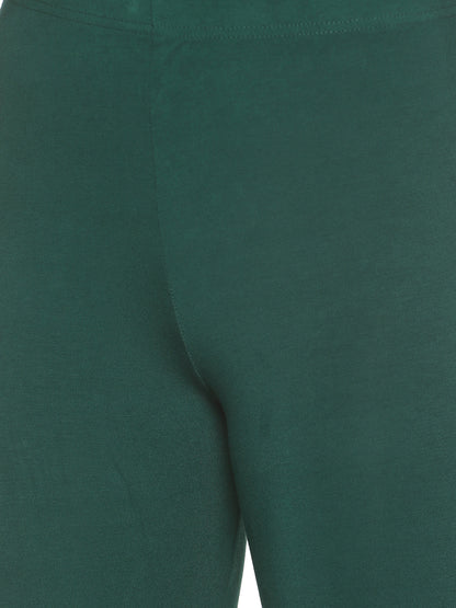 Bottle green churidar