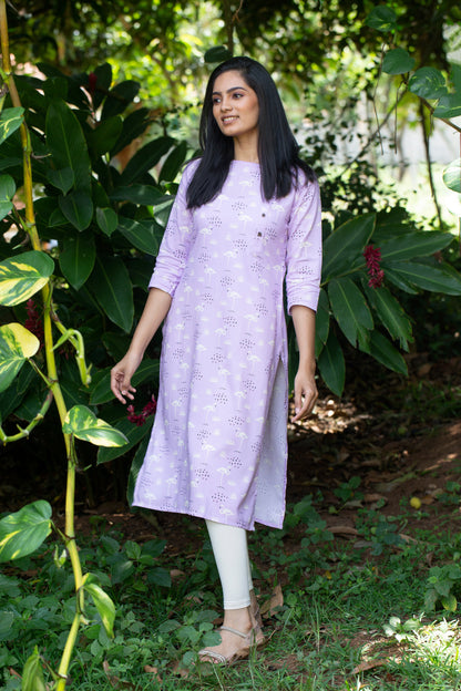 Fascinating Flamingos Kurti