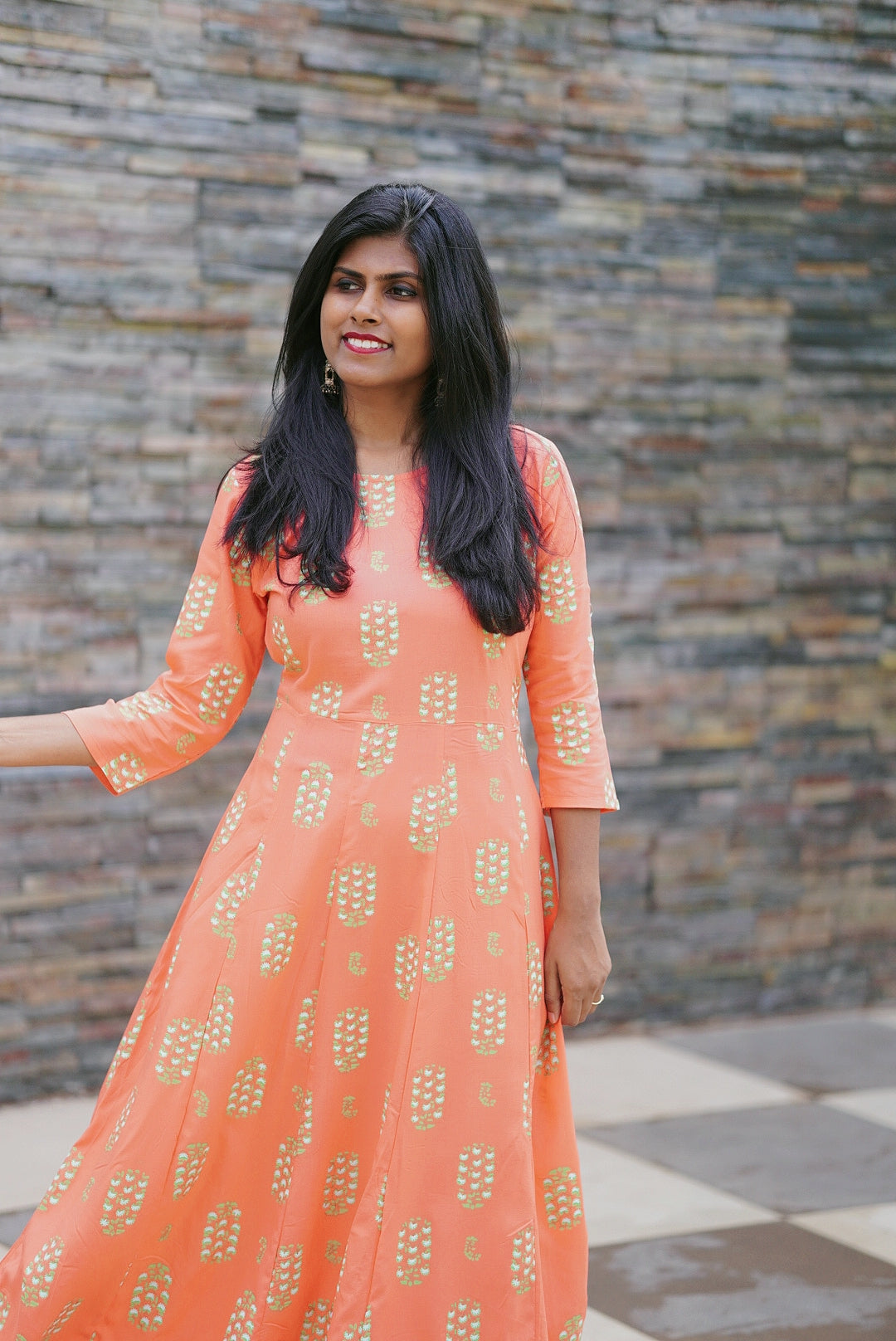Floral Botany Kurti