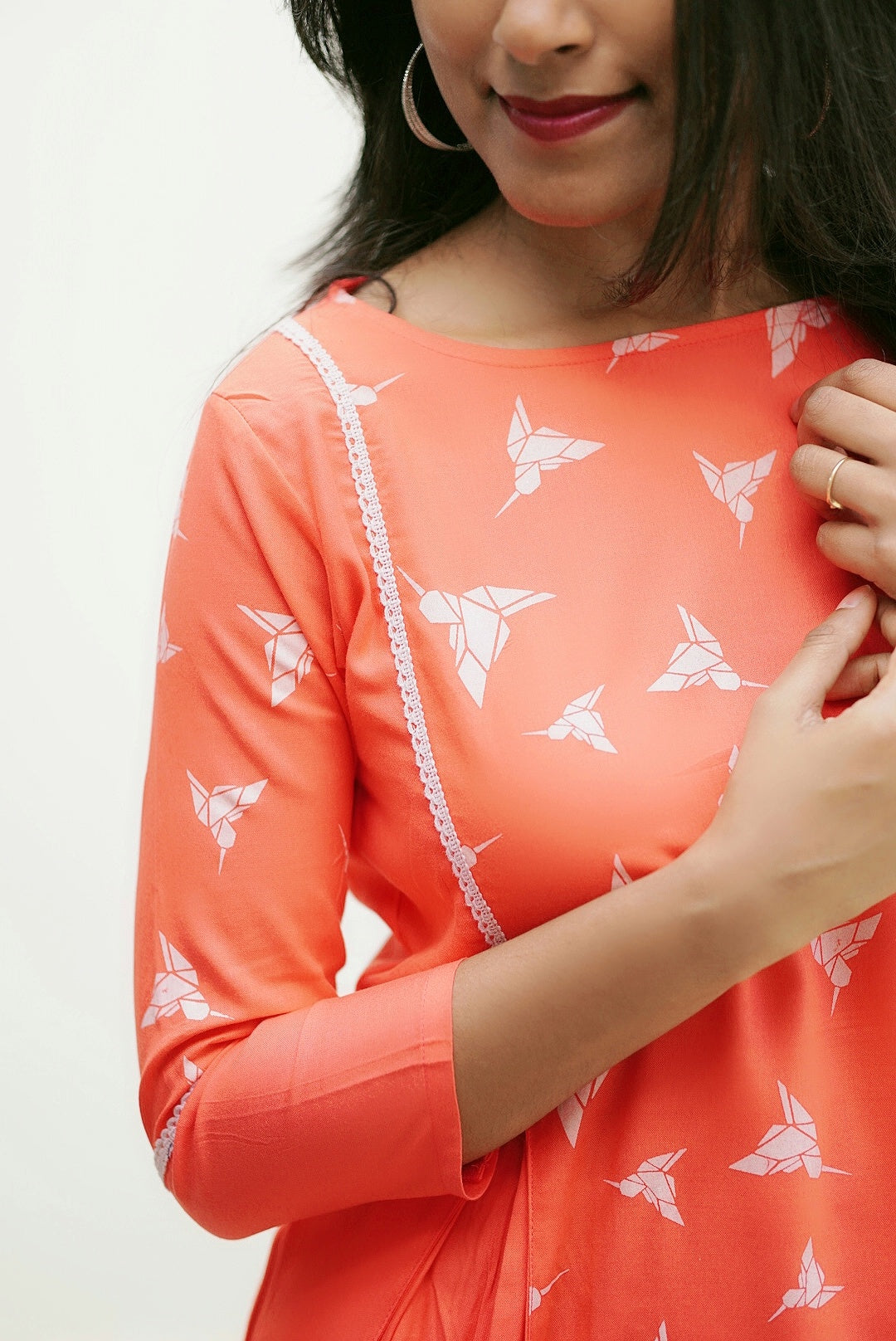 ORIGAMI BIRDS KURTI