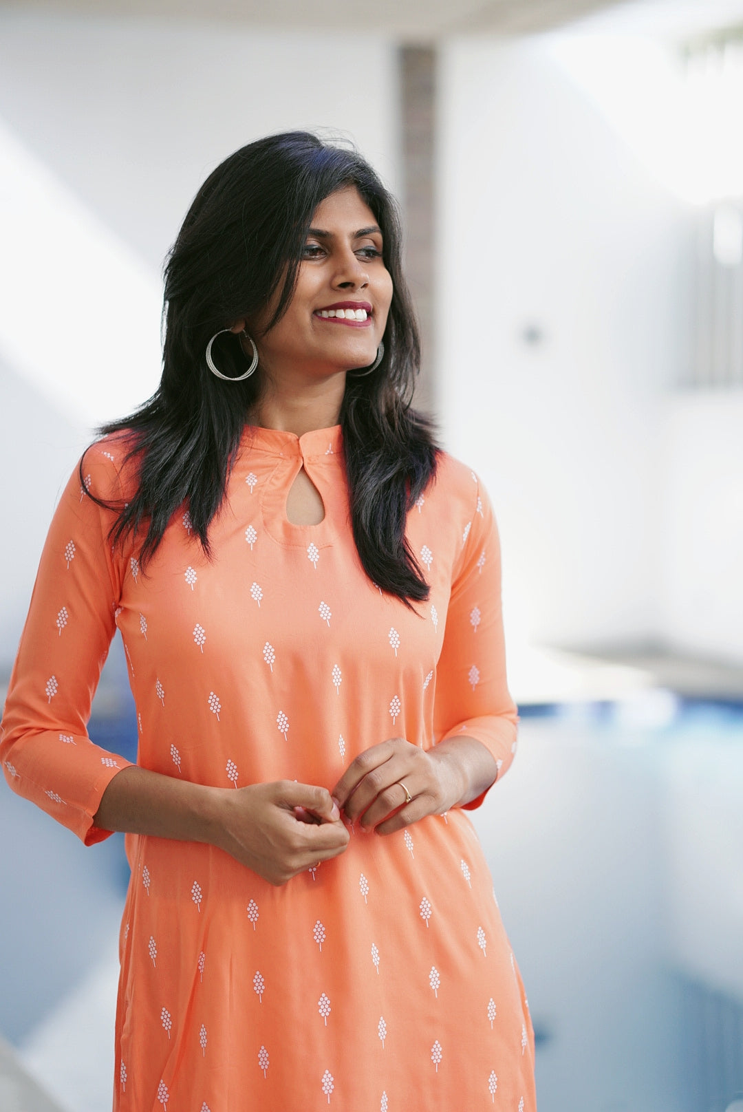 ILLUMINATED BLOOMS KURTI